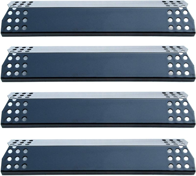 Direct Store Parts DP129 (4-Pack) Porcelain Steel Heat Shield/Heat Plates 14 9/16 x 3 3/8" Replacement for Sunbeam, Nexgrill, Grill Master, Charbroil, Kitchen Aid, Members Mark, Uberhaus Gas Grills - Image 1